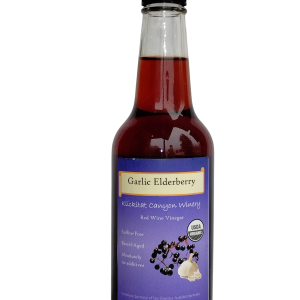 Organic Garlic Elderberry Vinegar - red wine vinegar