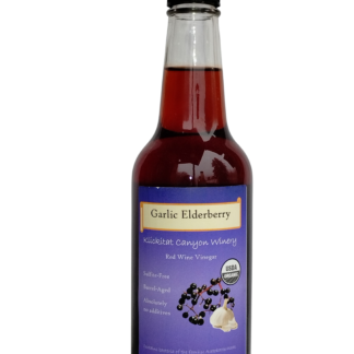 Organic Garlic Elderberry Vinegar - red wine vinegar