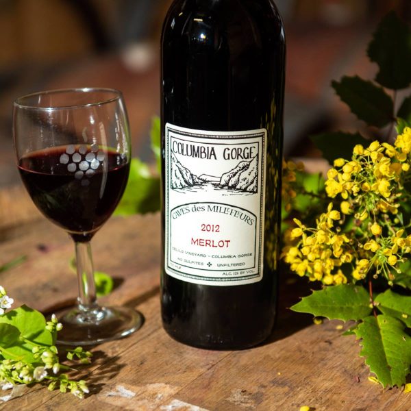 Columbia Gorge Winery Merlot with Oregon Grape and Miner's Lettuce - Klickitat Canyon Winery
