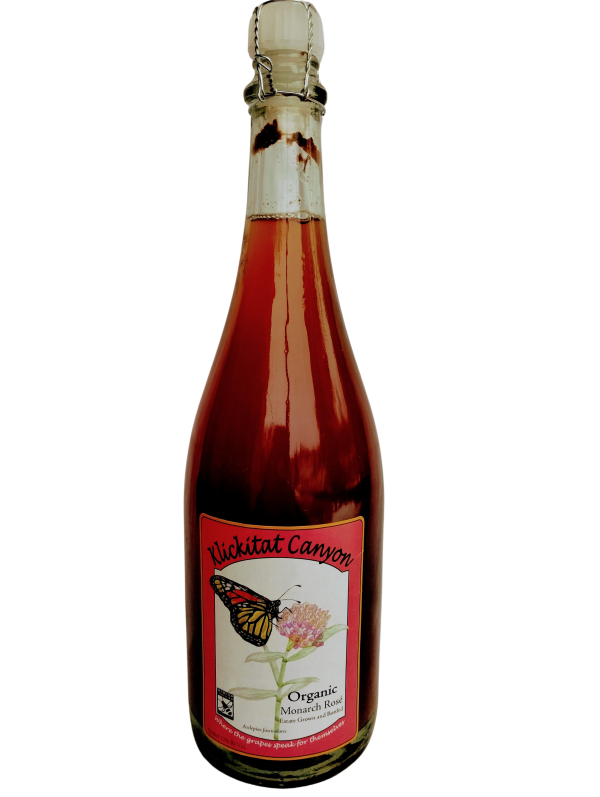 Petillant Naturel Monarch Rose made with Cab Franc grapes - Klickitat Canyon Winery