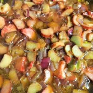 Roasted Rhubarb Strawberry Vinegar Asparagus - Rhubarb Strawberry Vinegar Glaze