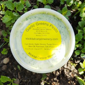 klickitat canyon winery - garlic greens pesto